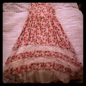 M Floral and Lace Dress